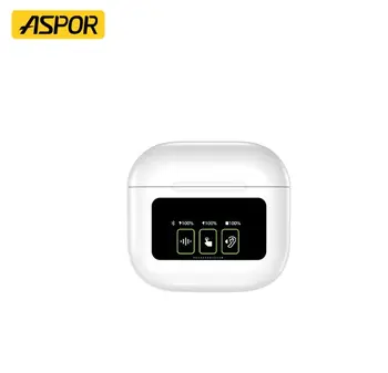 אוזניות אלחוטיות Aspor A630 | תצוגת טעינה חכמה | סאונד איכותי