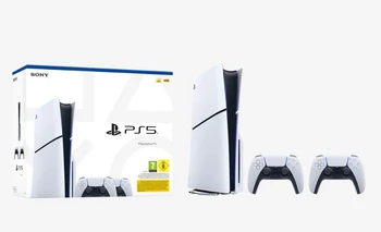 קונסולת סוני פלייסטיישן 5 Slim Blu-ray | Sony PlayStation 5 | מהדורת 2 בקרים CFI-2016A-2DS